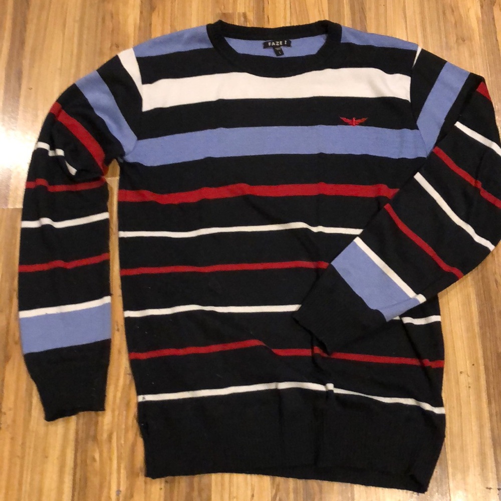 Crewneck Striped Sweater by Faze I | Mens Large